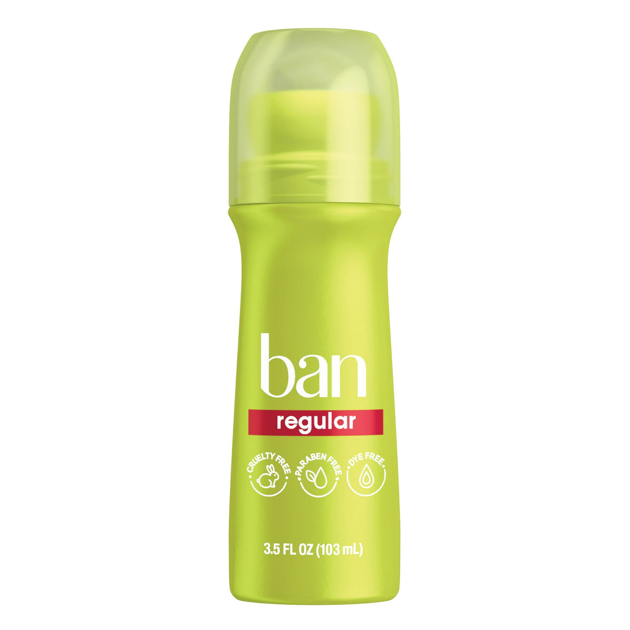 Ban Antiperspirant and Deodorant, Original Roll On, Regular, 3.5 Oz